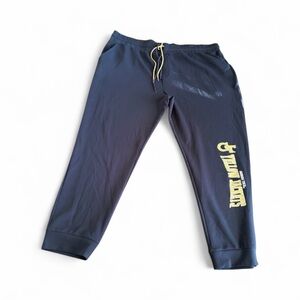 Men's Navy Joggers with Yellow Jackets Logo